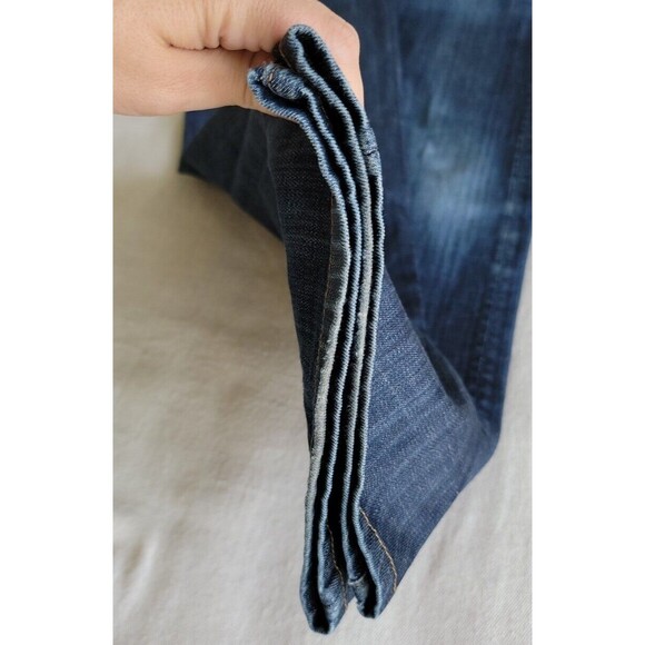 Citizens Humanity Mens Jeans 37x28.5 Straight Distressed Dark Blue Mid Rise USA - Picture 9 of 16